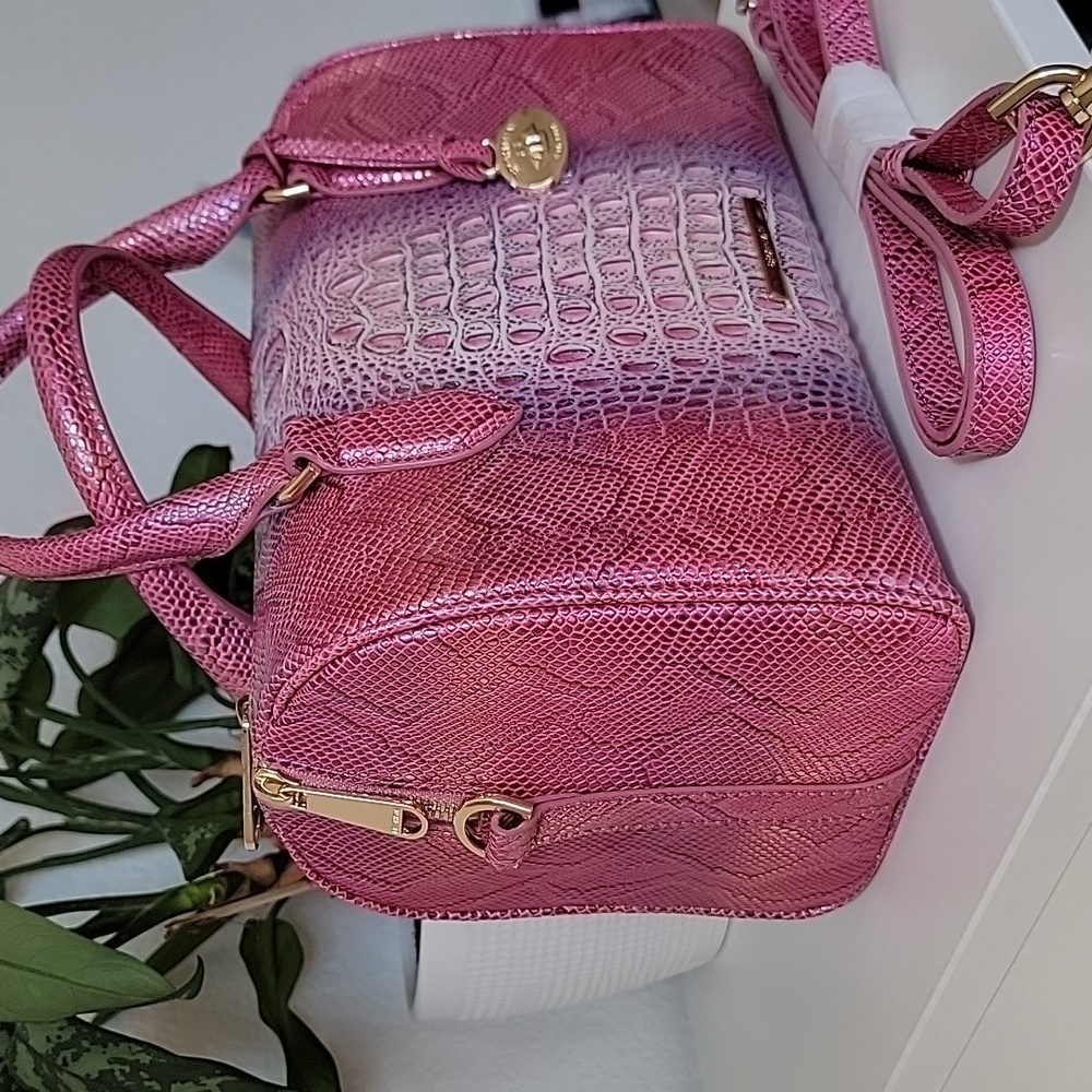 NWT🫦 BRAHMIN Sundial Collection Stacey Multi Top Zip Satchel Bag - Picture 6 of 16
